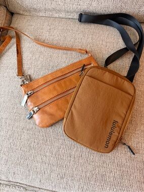 Lululemon Brown Crossbody Bag + FREE Bonus Purse